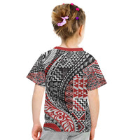 Aotearoa Maori Tribal Tattoo Kid T Shirt Kowhaiwhai Taniko Patchwork Motifs LT9 - Polynesian Pride