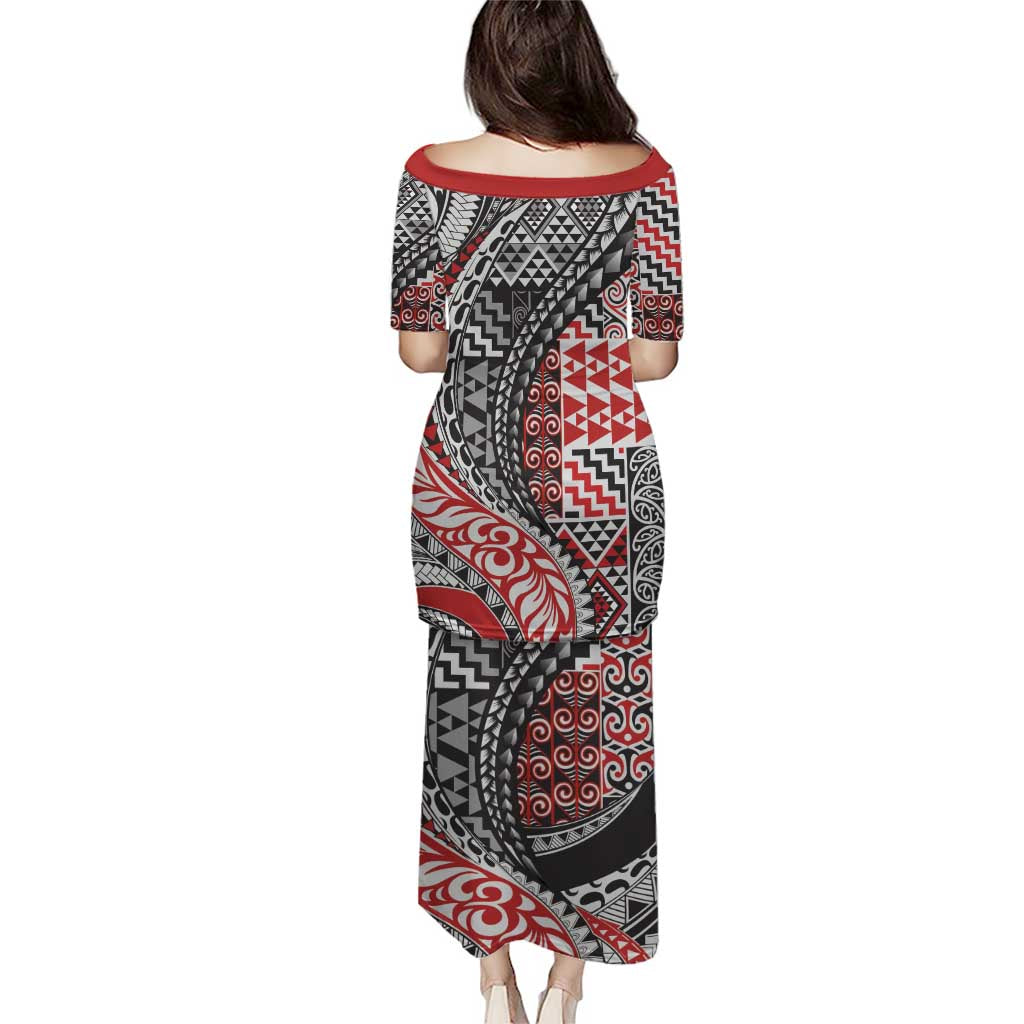 Aotearoa Maori Tribal Tattoo Puletasi Kowhaiwhai Taniko Patchwork Motifs