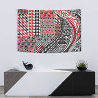 Aotearoa Maori Tribal Tattoo Tapestry Kowhaiwhai Taniko Patchwork Motifs LT9 - Polynesian Pride