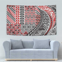 Aotearoa Maori Tribal Tattoo Tapestry Kowhaiwhai Taniko Patchwork Motifs LT9 - Polynesian Pride