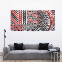 Aotearoa Maori Tribal Tattoo Tapestry Kowhaiwhai Taniko Patchwork Motifs LT9 - Polynesian Pride