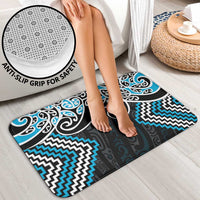 Blue Aotearoa Tukutuku Manawa Tapu Bathroom Set Ta Moko Toi Maori - Polynesian Pride