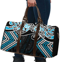 Blue Aotearoa Tukutuku Manawa Tapu Travel Bag Ta Moko Toi Maori - Polynesian Pride