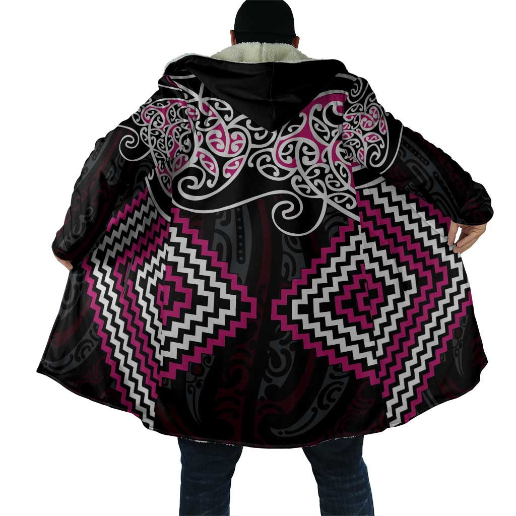 Pink Aotearoa Tukutuku Manawa Tapu Cloak Ta Moko Toi Maori - Polynesian Pride