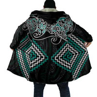 Turquoise Aotearoa Tukutuku Manawa Tapu Cloak Ta Moko Toi Maori - Polynesian Pride