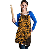 Gold Couple Dolphins Maori Polynesian Style Apron LT9 - Polynesian Pride