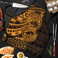 Gold Couple Dolphins Maori Polynesian Style Apron LT9 Gold - Polynesian Pride