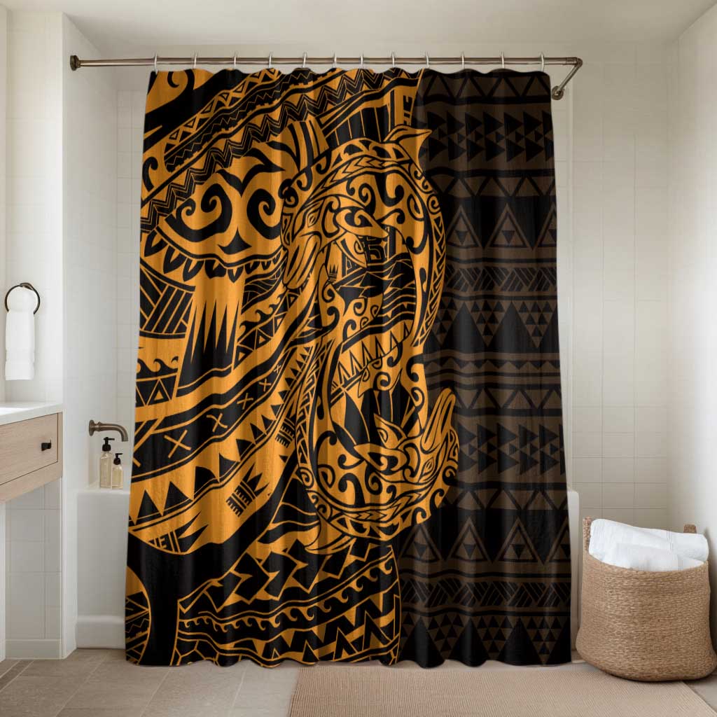 Gold Couple Dolphins Maori Polynesian Style Bathroom Set - Polynesian Pride