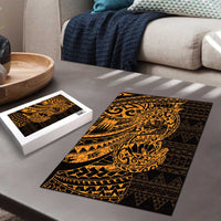 Gold Couple Dolphins Maori Polynesian Style Puzzle - Polynesian Pride