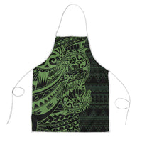 Green Couple Dolphins Maori Polynesian Style Apron LT9 Green - Polynesian Pride