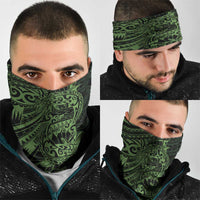 Green Couple Dolphins Maori Polynesian Style Neck Gaiter - Polynesian Pride