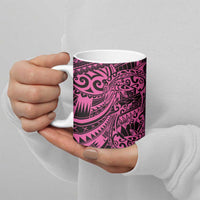 Pink Couple Dolphins Maori Polynesian Style Ceramic Mug - Polynesian Pride