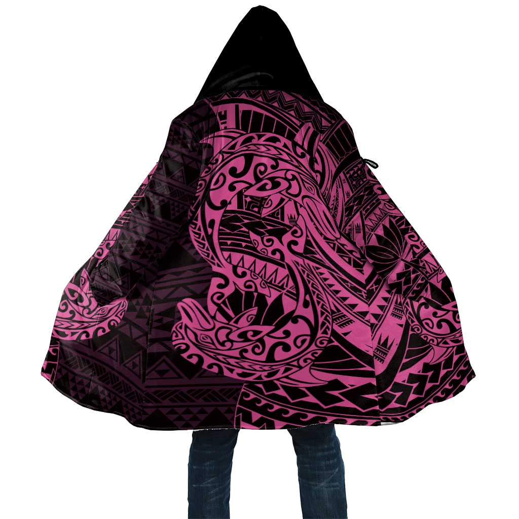Pink Couple Dolphins Maori Polynesian Style Cloak - Polynesian Pride