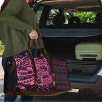 Pink Couple Dolphins Maori Polynesian Style Travel Bag - Polynesian Pride