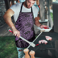 Purple Couple Dolphins Maori Polynesian Style Apron LT9 - Polynesian Pride