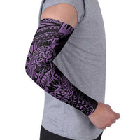 Purple Couple Dolphins Maori Polynesian Style Arm Sleeves - Polynesian Pride