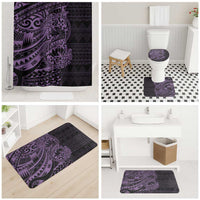 Purple Couple Dolphins Maori Polynesian Style Bathroom Set - Polynesian Pride