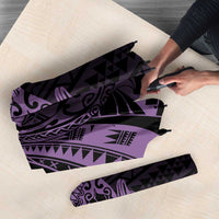 Purple Couple Dolphins Maori Polynesian Style Umbrella - Polynesian Pride