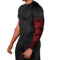 Red Couple Dolphins Maori Polynesian Style Arm Sleeves - Polynesian Pride