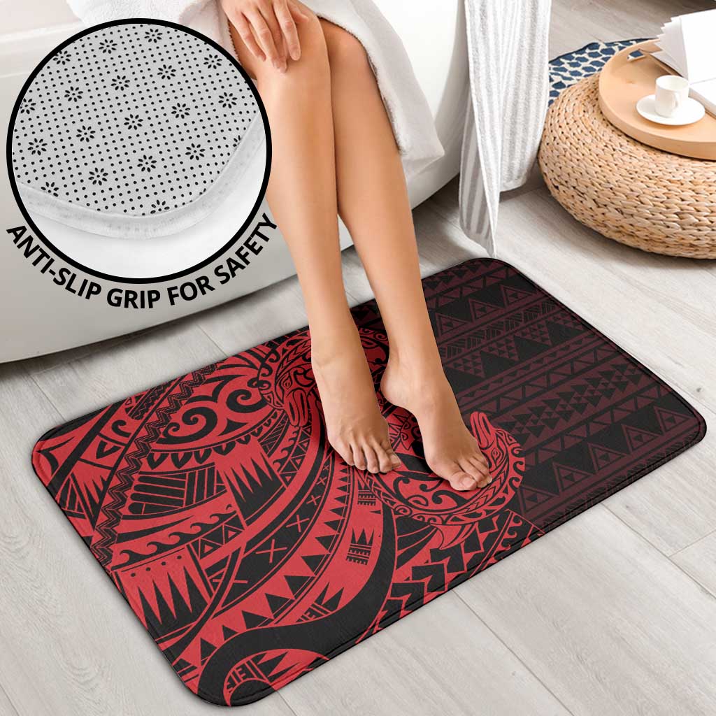Red Couple Dolphins Maori Polynesian Style Bathroom Set - Polynesian Pride