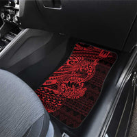 Red Couple Dolphins Maori Polynesian Style Car Mats