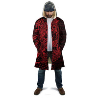 Red Couple Dolphins Maori Polynesian Style Cloak - Polynesian Pride