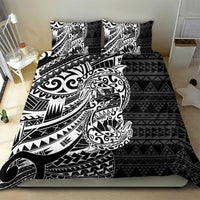 White Couple Dolphins Maori Polynesian Style Bedding Set