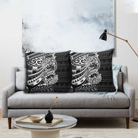 White Couple Dolphins Maori Polynesian Style Pillow Cover - Polynesian Pride