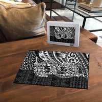 White Couple Dolphins Maori Polynesian Style Puzzle - Polynesian Pride