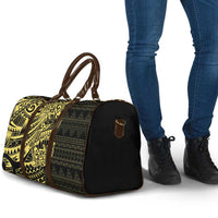 Yellow Couple Dolphins Maori Polynesian Style Travel Bag - Polynesian Pride