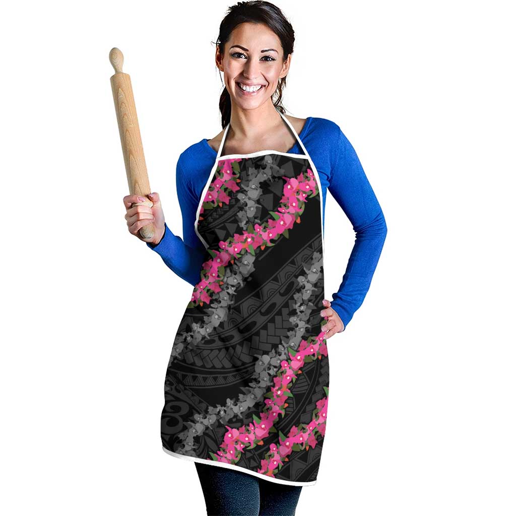 Guam Bougainvillea Lei Apron Chamorro Tribal Pattern LT9 - Polynesian Pride