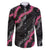 Guam Bougainvillea Lei Family Matching Puletasi and Hawaiian Shirt Chamorro Tribal Pattern