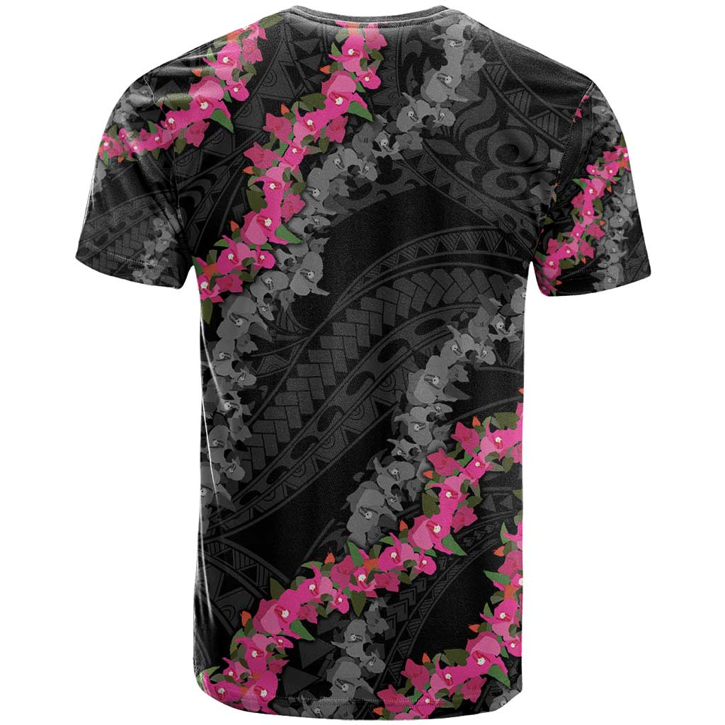 Guam Bougainvillea Lei T Shirt Chamorro Tribal Pattern