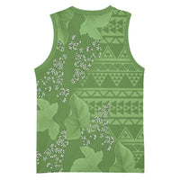Hawaii Molokai Island Kukui Nut Flowers Basketball Jersey Tribal Kakau Pattern LT9 - Polynesian Pride