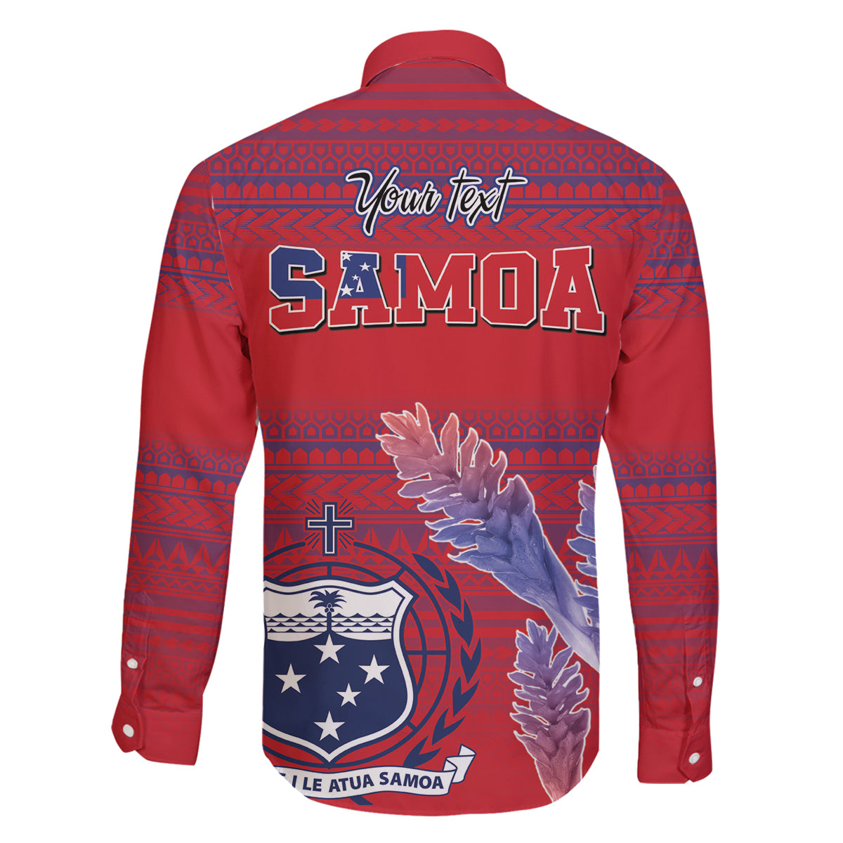 Custom Samoa 1962 Independence Day Custom Family Matching Puletasi and Hawaiian Shirt Manuia le Aso Tuto'atasi Ula Nifo Red Art