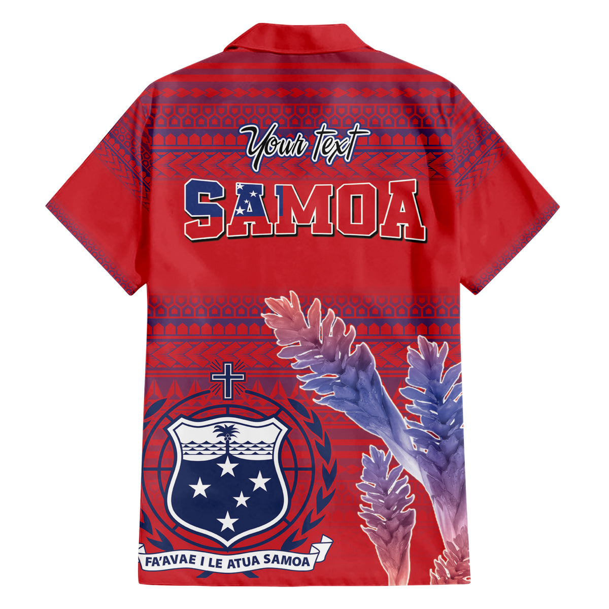 Custom Samoa 1962 Independence Day Custom Family Matching Short Sleeve Bodycon Dress and Hawaiian Shirt Manuia le Aso Tuto'atasi Ula Nifo Red Art