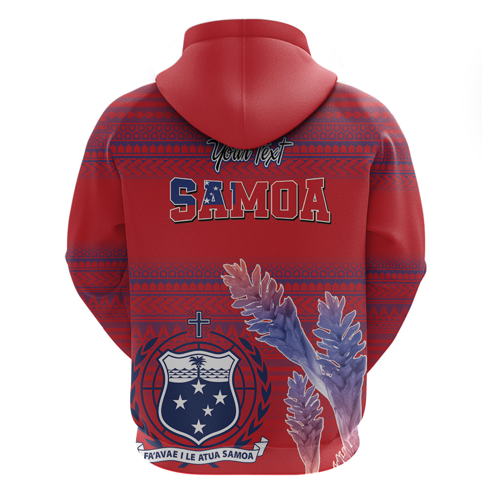 Custom Samoa 1962 Independence Day Custom Zip Hoodie Manuia le Aso Tuto'atasi Ula Nifo Red Art