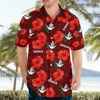 Tonga Rugby Hawaiian Shirt Polynesian Style With Hibiscus LT9 - Polynesian Pride