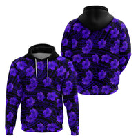 Polynesian Pride Hawaii Style With Hibiscus Hoodie Blue LT9 - Polynesian Pride