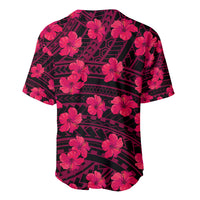 Polynesian Pride Hawaii Style With Hibiscus Baseball Jersey Pink LT9 - Polynesian Pride