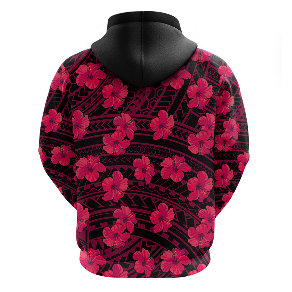 Polynesian Pride Hawaii Style With Hibiscus Hoodie Pink LT9 - Polynesian Pride