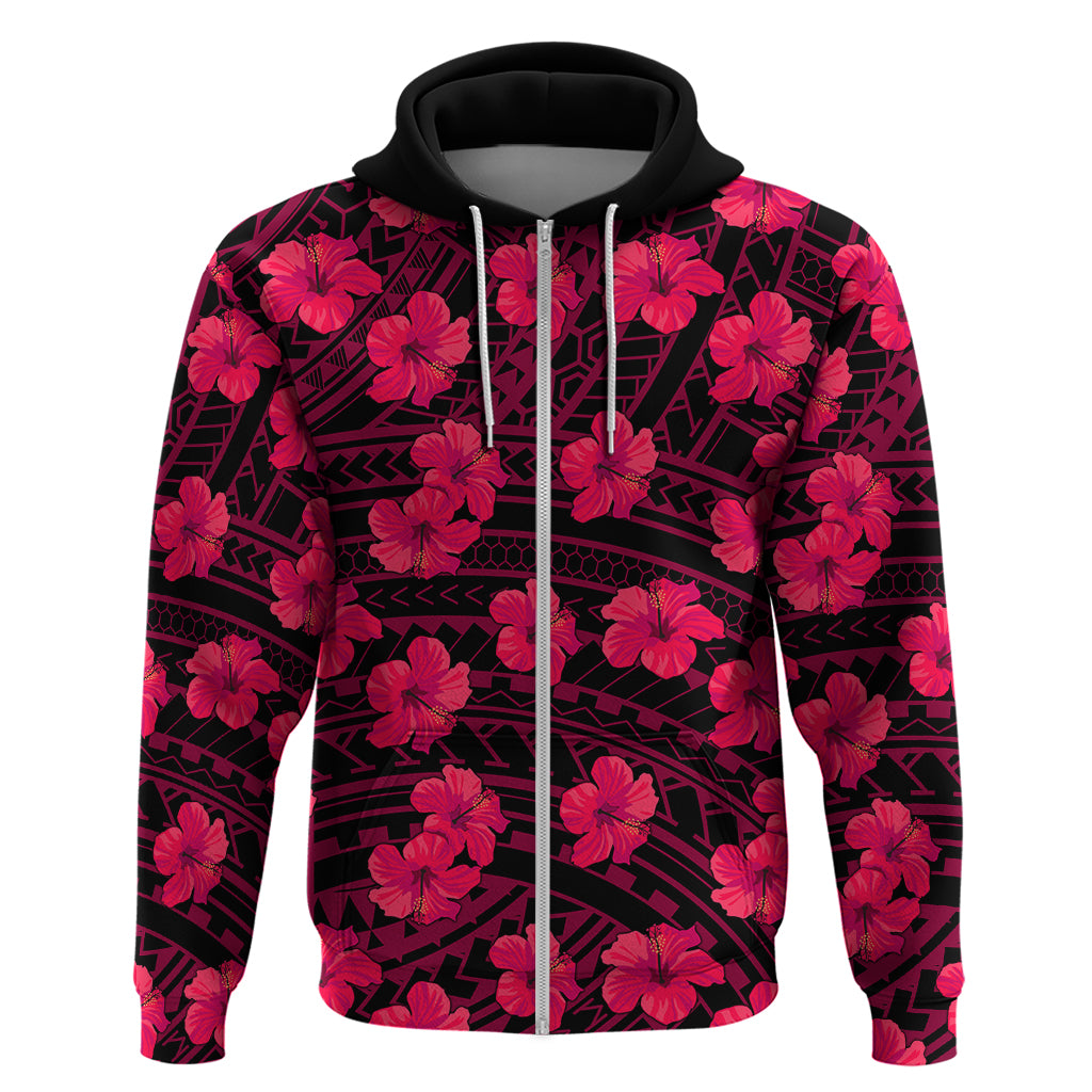 Polynesian Pride Hawaii Style With Hibiscus Hoodie Pink LT9 - Polynesian Pride
