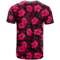 Polynesian Pride Hawaii Style With Hibiscus T Shirt Pink LT9 - Polynesian Pride