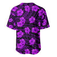 Polynesian Pride Hawaii Style With Hibiscus Baseball Jersey Purple LT9 - Polynesian Pride
