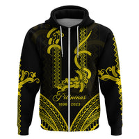 Philippines Independence Day Hoodie Pechera With Side Barong Patterns LT9 - Polynesian Pride