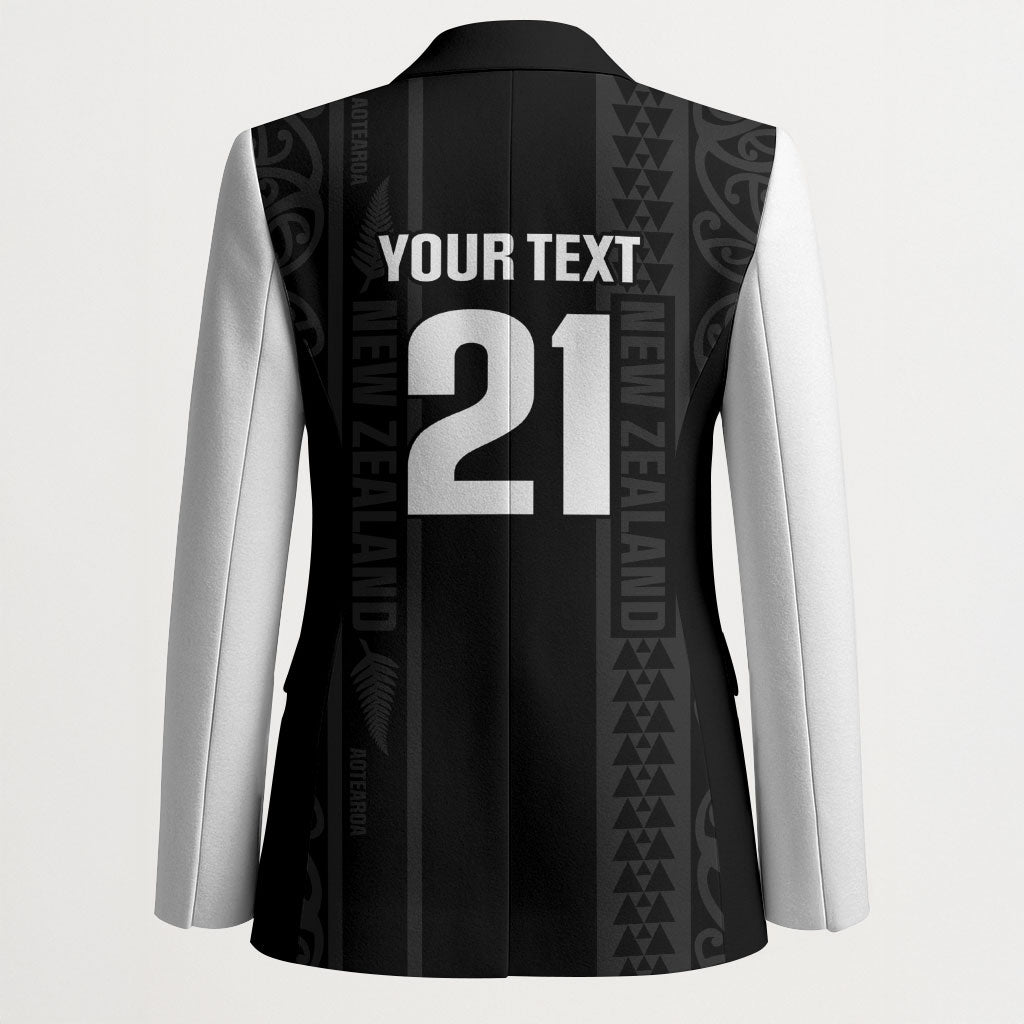 Custom New Zealand Football White Fern Supporter Blazer