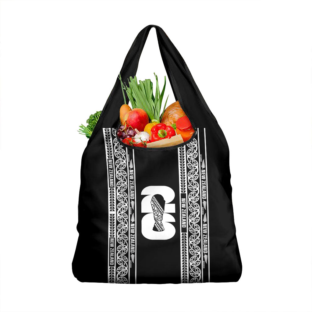 New Zealand Football White Fern Supporter Grocery Bag LT9 1-pack One Size Black - Polynesian Pride