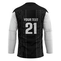 Custom New Zealand Football White Fern Supporter Hockey Jersey LT9 - Polynesian Pride
