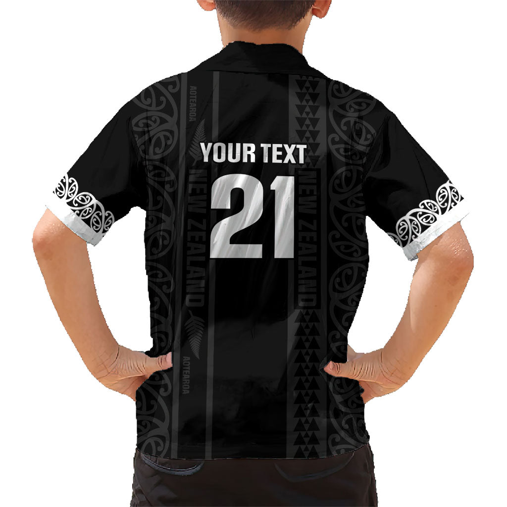 Custom New Zealand Football White Fern Supporter Kid Hawaiian Shirt