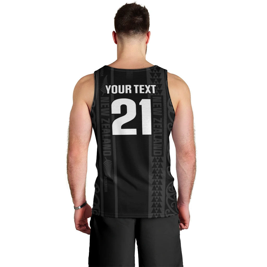 Custom New Zealand Football White Fern Supporter Men Tank Top LT9 - Polynesian Pride